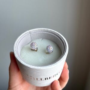 Hillberg & Berk Sparkle Ball Earrings 10mm